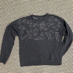 Gray textured banana republic sweater